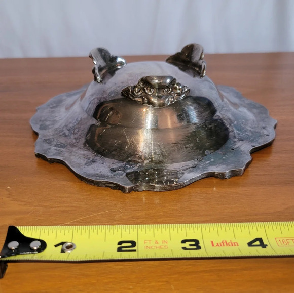 Vintage Towle Silver Plated Brass Bowl Made in USA Candy Dish Nut Bowl - Picture 3 of 13